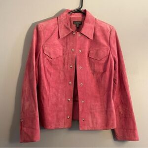 Classiques Entier Pink Suede Jacket